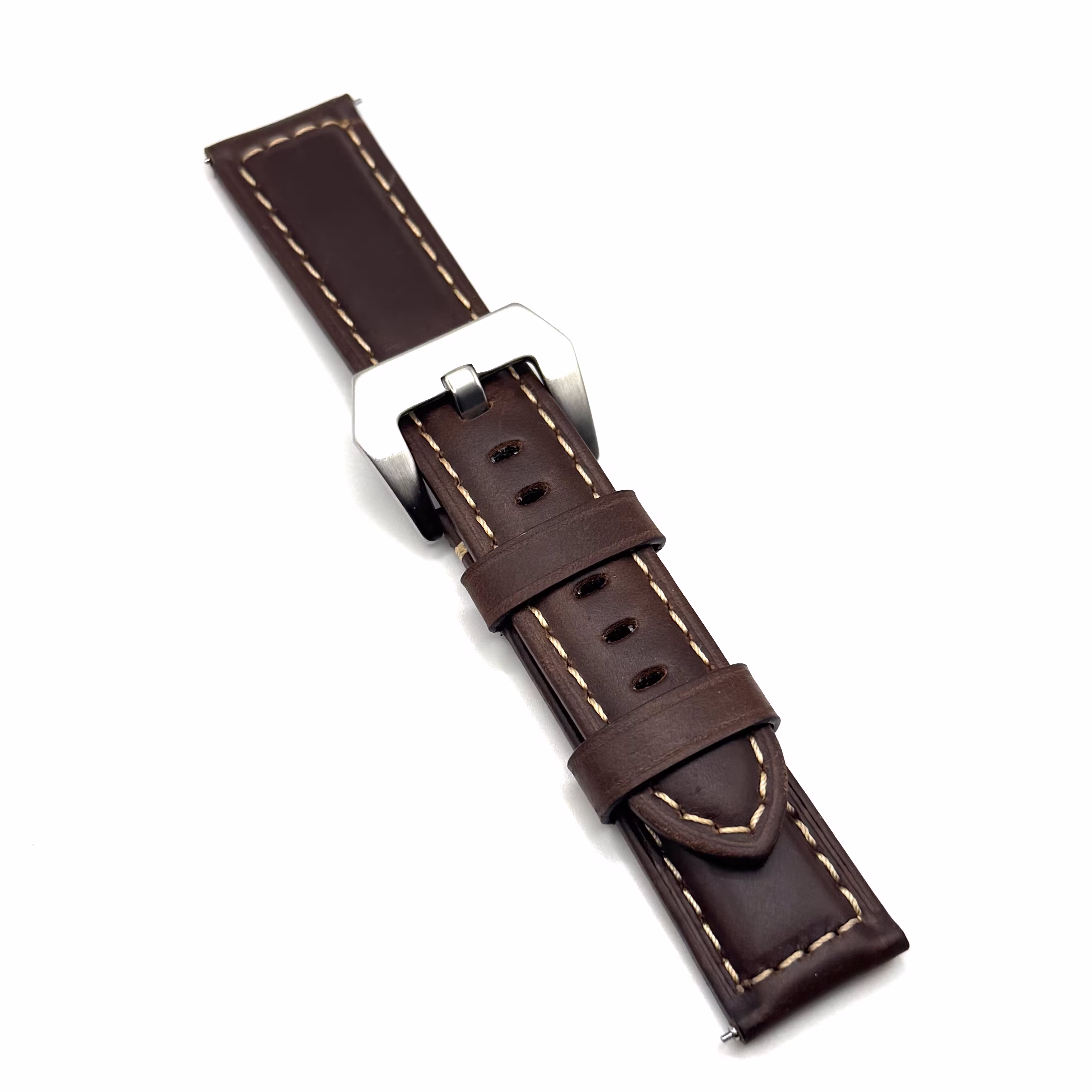 Dark brown - silver buckle