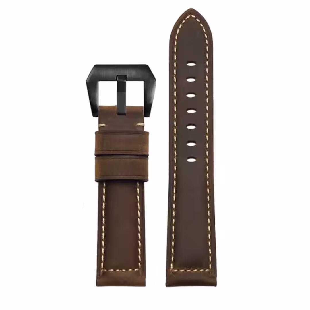 Dark brown - black buckle