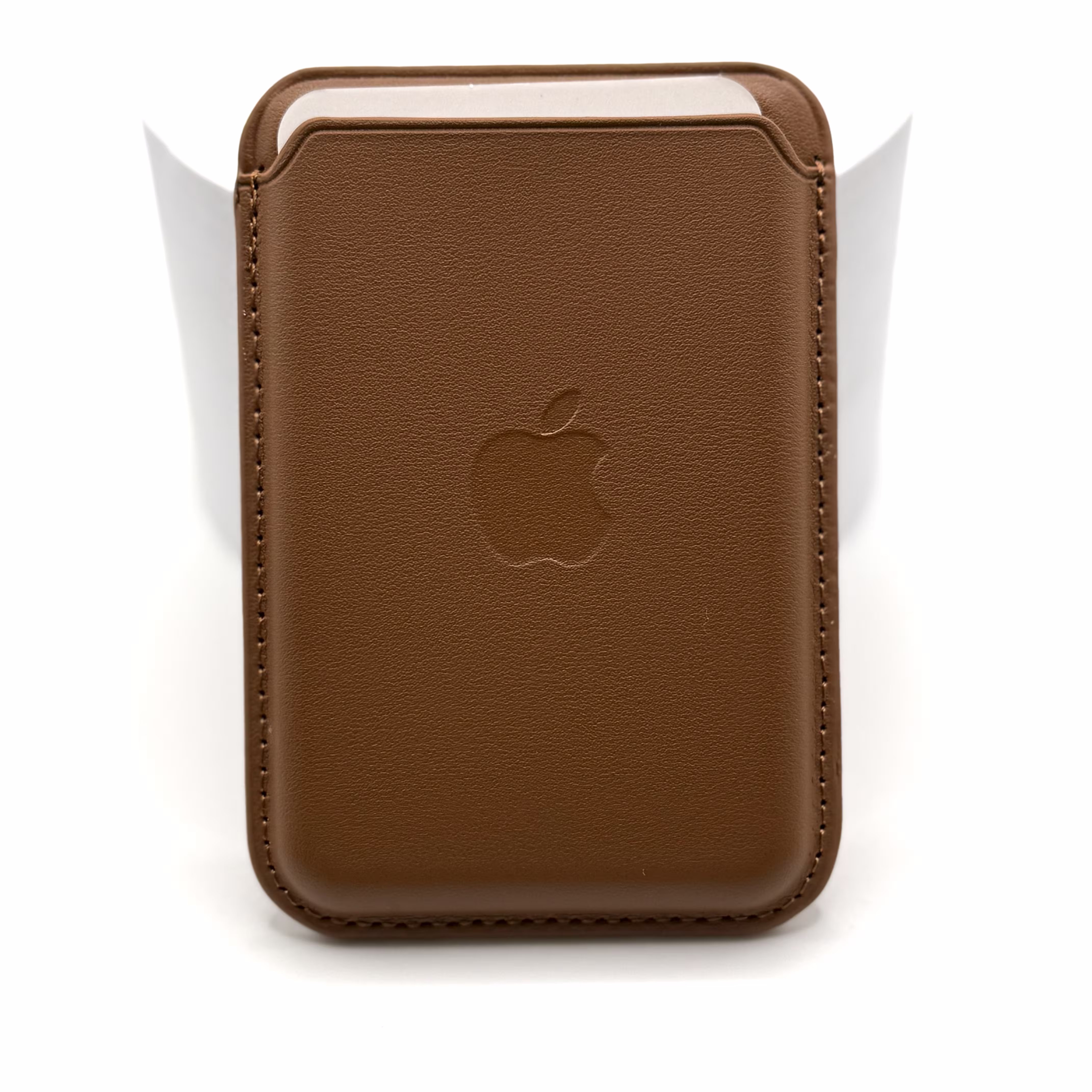 Кожен портфейл Apple - кафяв