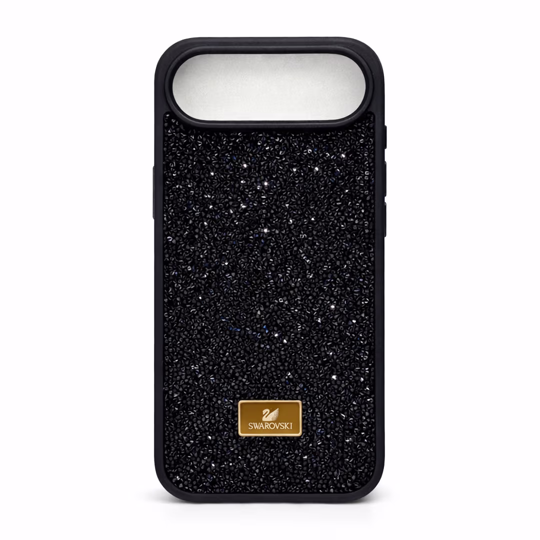 Swarovski черен калъф с бляскави частици за iPhone 17 Air