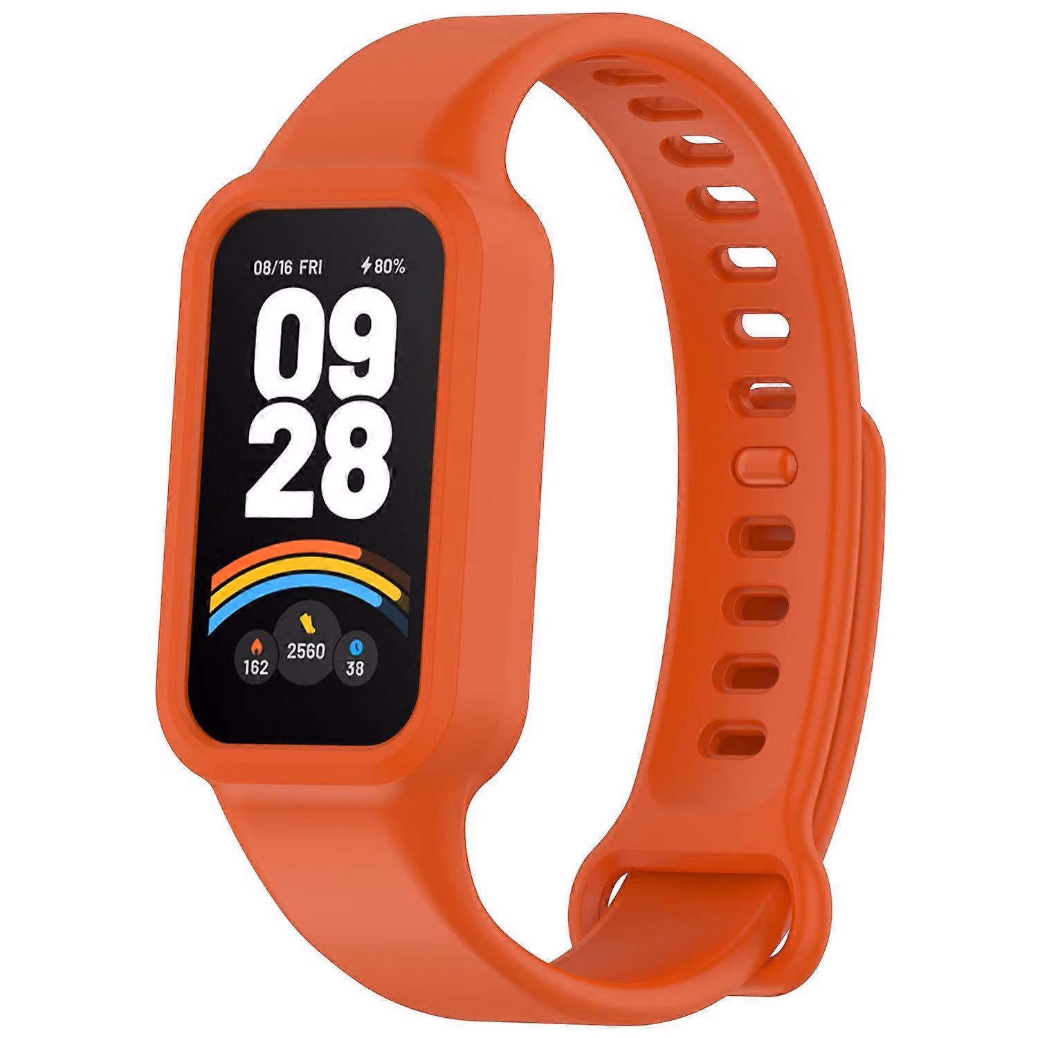 Силиконова каишка за спортна гривна Xiaomi Smart Band 9 Active - Orange