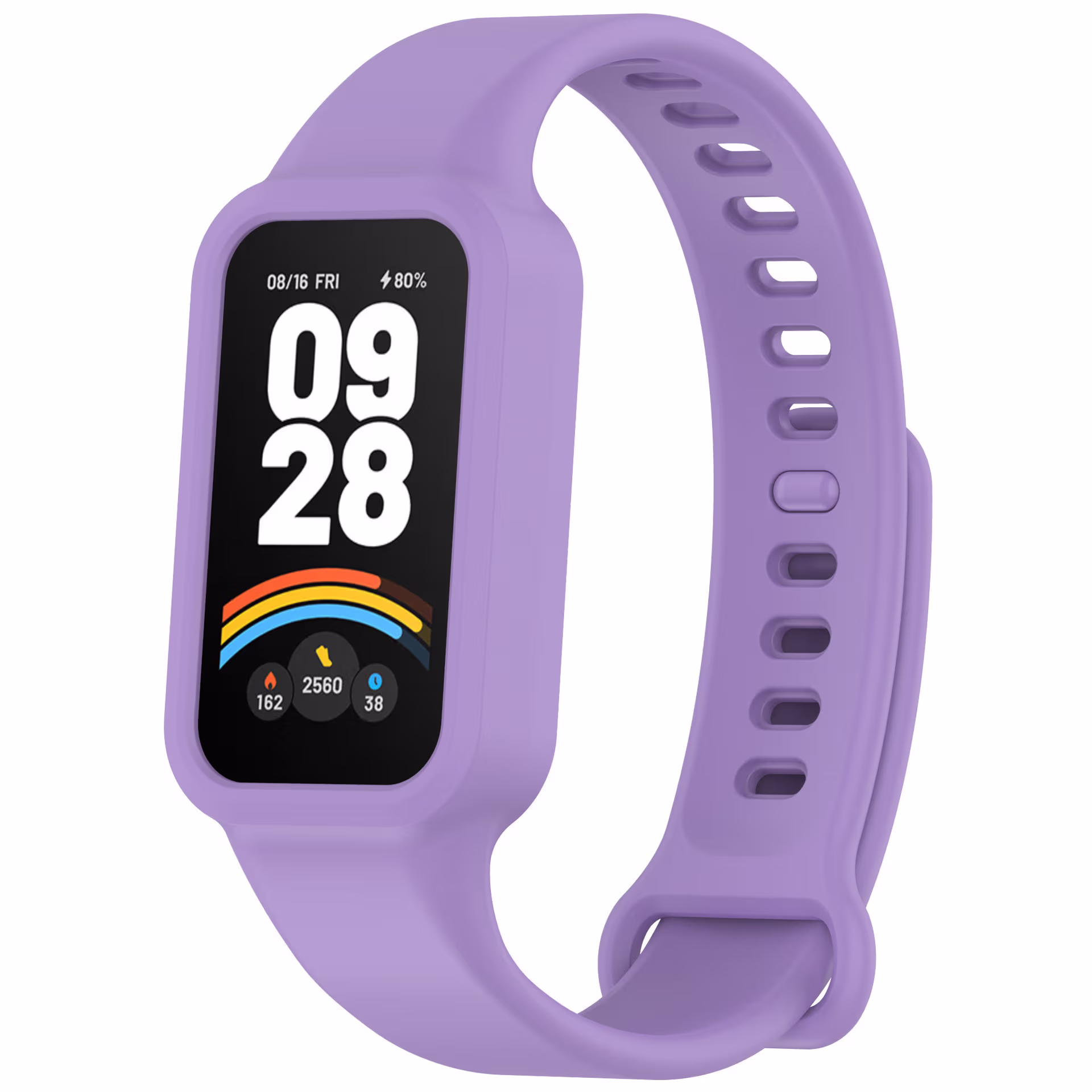 Силиконова каишка за спортна гривна Xiaomi Smart Band 9 Active - Purple